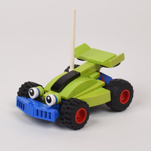 RC from Toy Story - This was a fun challenge, and I’m happy with the clarity of this character given the small build size. I went through several design iterations before finalizing this look. Building instructions are posted below.